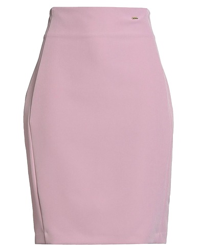 FRACOMINA Midi skirt JEANS Mauve 90% Polyester, 10% Elastane