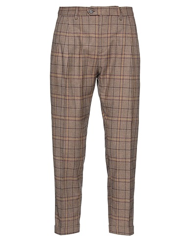 BE ABLE Casual trouser Khaki 59% Viscose, 25% Polyester, 14% Virgin Wool, 2% Elastane