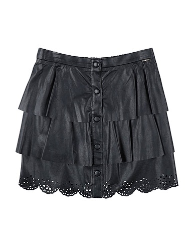 LIU •JO Skirt Black 100% Viscose, Polyurethane resin