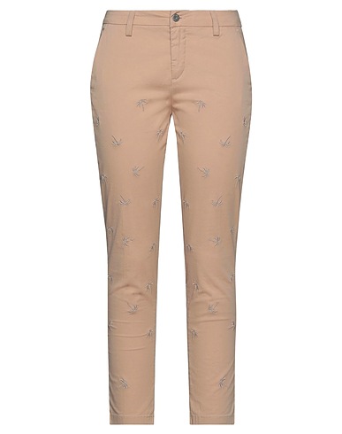 LIU •JO Casual trouser Beige 97% Cotton, 3% Elastane
