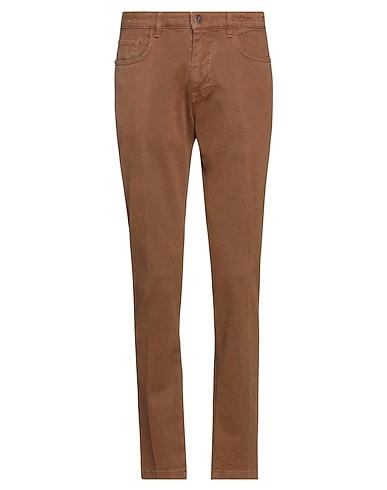 BETWOIN Casual pants Brown 97% Cotton, 3% Elastane