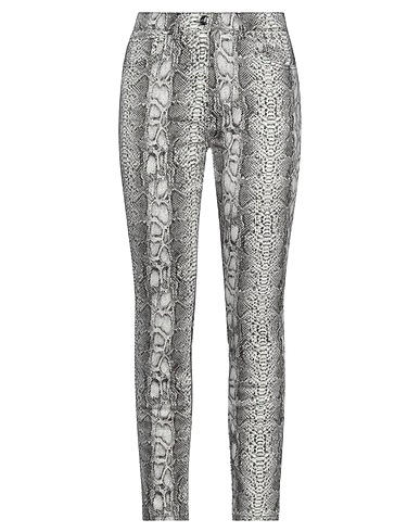 BLUMARINE Casual trouser Grey 85% Cotton, 10% Polyester, 5% Rubber