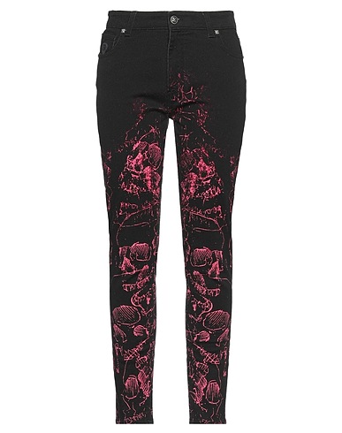 JOHN RICHMOND Denim trousers Black 98% Cotton, 2% Elastane