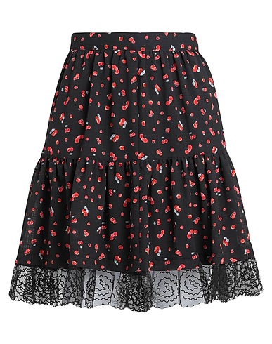 SEE BY CHLOÉ Mini skirt Black 99% Polyester, 1% Elastane, Polyamide