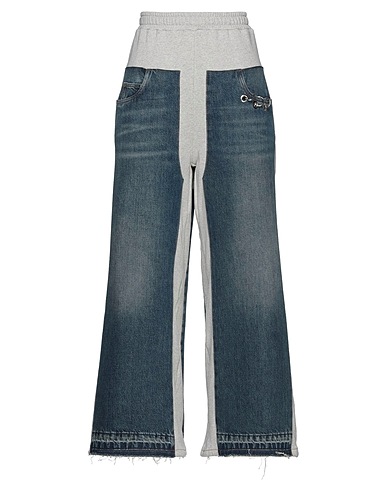 CIRCUS HOTEL Denim pants Light grey 100% Cotton, Polyester