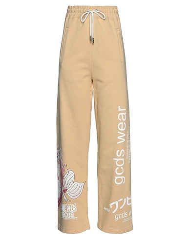 GCDS Casual trouser Beige 100% Cotton