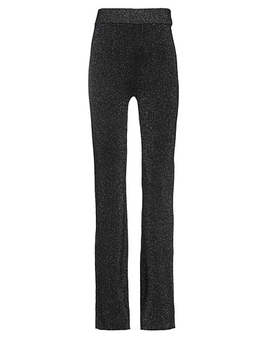 GCDS Casual trouser Black 71% Viscose, 24% Polyester, 5% Metallic fiber