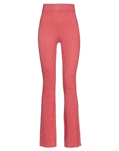GCDS Pantalone Corallo 71% Viscosa, 24% Poliestere, 5% Fibra di metallo
