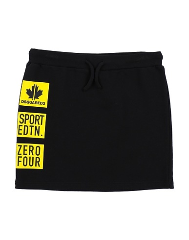 DSQUARED2 Skirt Black 100% Cotton, Elastane