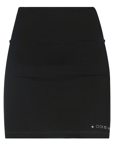 ODI ET AMO Mini skirt Black 50% Polyester, 40% Cotton, 10% Elastane