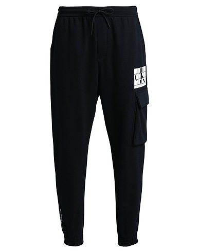 CALVIN KLEIN JEANS Casual trouser Black 89% Cotton, 11% Polyester