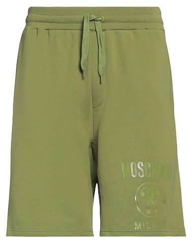 MOSCHINO Shorts & Bermuda Military green 100% Cotton