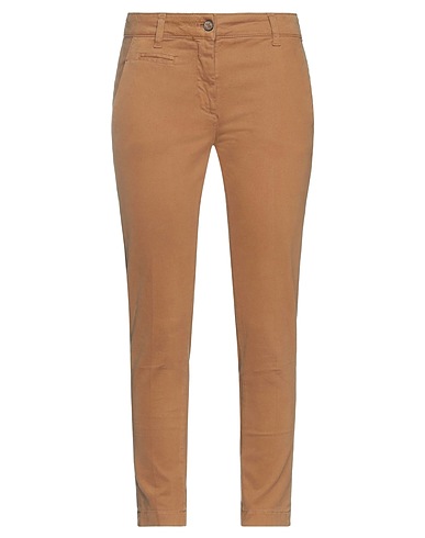 VICOLO Casual trouser Brown 98% Cotton, 2% Elastane