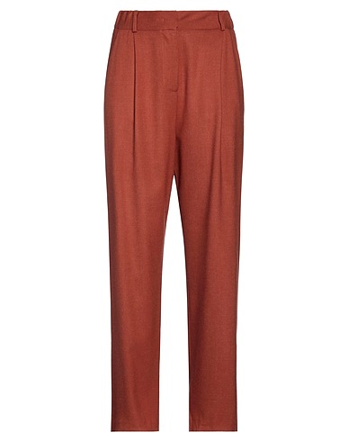 SOALLURE Casual trouser Brick red 82% Viscose, 15% Polyester, 3% Elastane