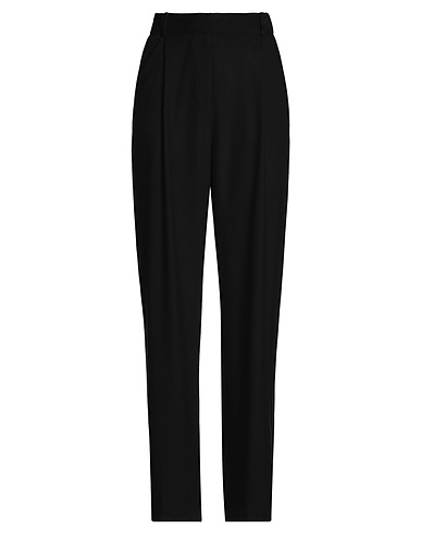 SOALLURE Casual trouser Black 82% Viscose, 15% Polyester, 3% Elastane