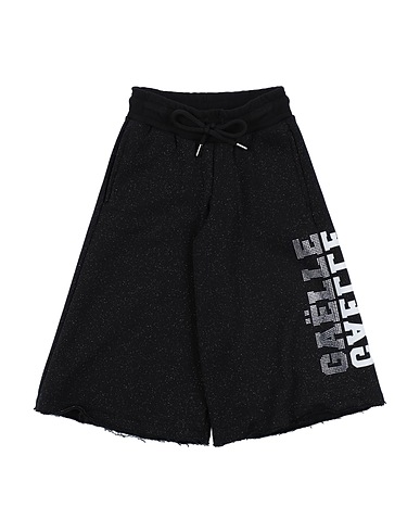 GAëLLE Paris Casual trouser Black 50% Cotton, 30% Polyester, 8% Acrylic, 7% Nylon, 5% Other Fibres