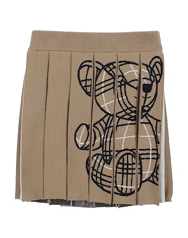 BURBERRY Gonna Cammello 90% Lana, 5% Poliammide, 4% Cachemire, 1% Elastan