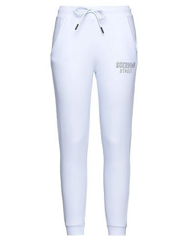 SCERVINO スウェットパンツ ホワイト コットン 95% / ポリウレタン 5%