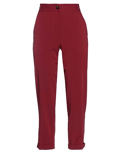 MOMONÍ Casual trouser Burgundy 62% Polyester, 38% Viscose