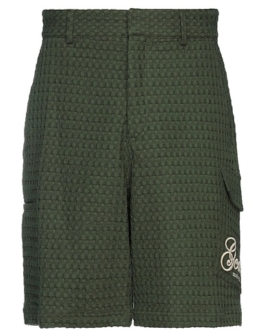 GCDS Shorts & Bermuda Green 100% Cotton