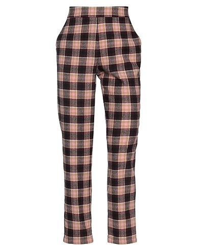 MOMONÍ Casual trouser Burgundy 51% Acrylic, 26% Polyester, 20% Wool, 3% Other Fibres