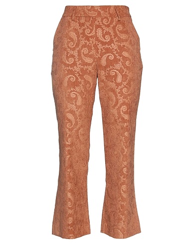 OPTIONS Casual trouser Brown 85% Polyester, 12% Polyamide, 3% Elastane