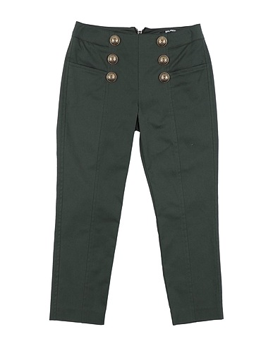 BALMAIN Casual pants Green 98% Cotton, 2% Elastane