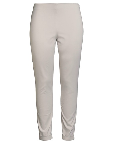 LORENA ANTONIAZZI Casual pants Light grey 48% Cotton, 45% Polyamide, 7% Elastane