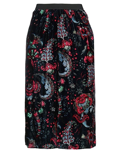 ISABEL MARANT Midi skirt Black 82% Viscose, 18% Silk