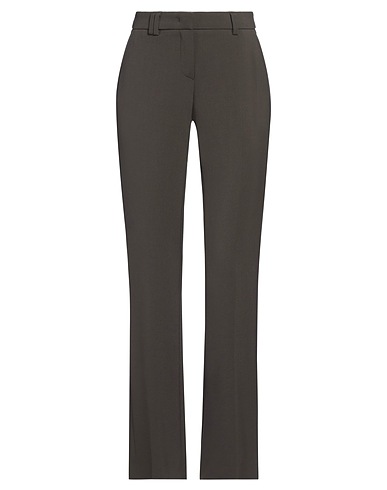 SEDUCTIVE Casual trouser Dark green 63% Polyester, 27% Viscose, 7% Cotton, 3% Elastane