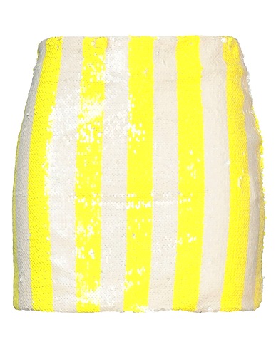 VICOLO Mini skirt Yellow 100% Polyester
