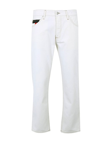 TOMMY JEANS Denim trousers White 100% Cotton