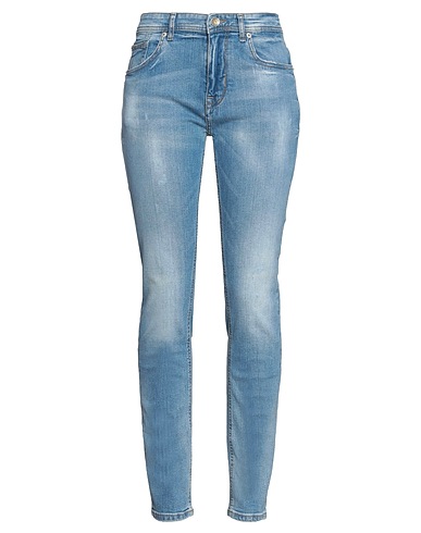 GAUDÌ Denim trousers Blue 98% Cotton, 2% Elastane