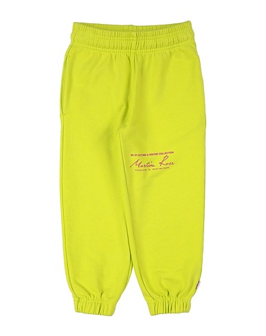 MARTINE ROSE Pantalón Verde lima 82% Algodón, 18% Poliéster