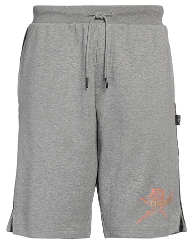 PLEIN SPORT Pantalone felpa Grigio 52% Cotone, 48% Poliestere