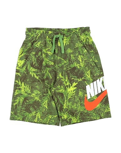 NIKE Shorts & Bermudas B NSW WASHED AOP FT SHORT Grün 80% Baumwolle, 20% Polyester