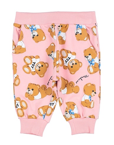 MOSCHINO BABY Casual pants Pink 100% Cotton, Elastane