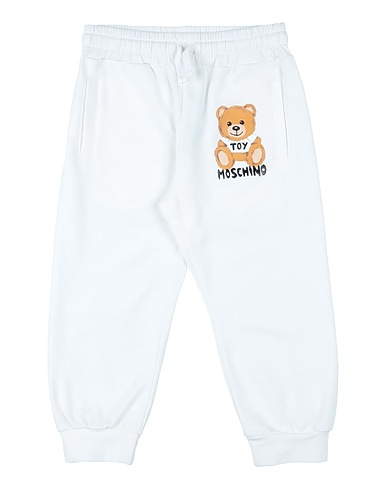 MOSCHINO KID Casual trouser White 95% Cotton, 5% Elastane