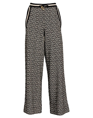 BALMAIN Casual trouser 55% Merino Wool, 40% Linen, 5% Polyamide