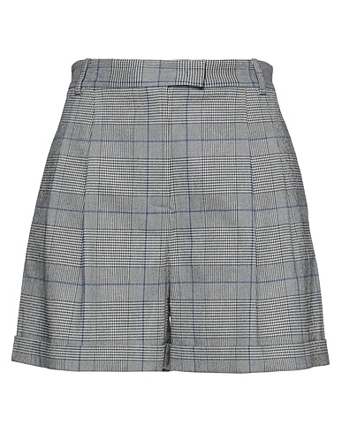 PATRIZIA PEPE Shorts & Bermuda Grey 50% Recycled polyester, 49% Viscose, 1% Elastane