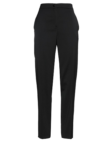 TWINSET Casual trouser Black 71% Polyester, 29% Wool