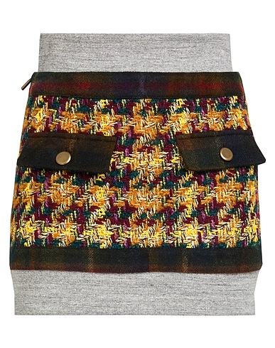 DSQUARED2 Mini skirt Camel 54% Synthetic fibers, 22% Cotton, 18% Wool, 6% Mohair wool