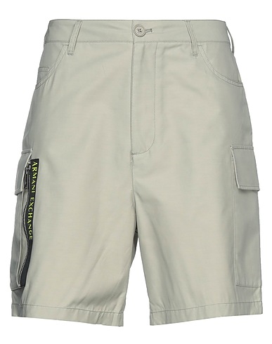ARMANI EXCHANGE Shorts & Bermuda Light grey 66% Cotton, 34% Polyamide