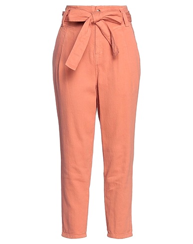 TWINSET Casual trouser Salmon pink 100% Cotton