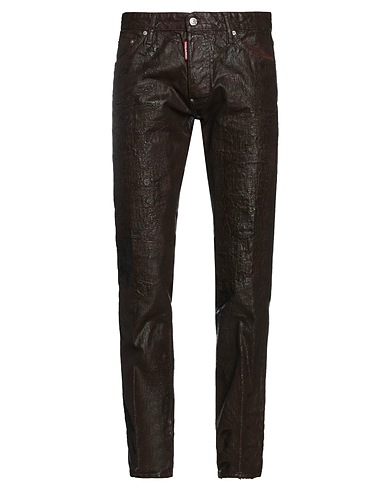 DSQUARED2 Casual trouser Dark brown 100% Cotton, Elastane