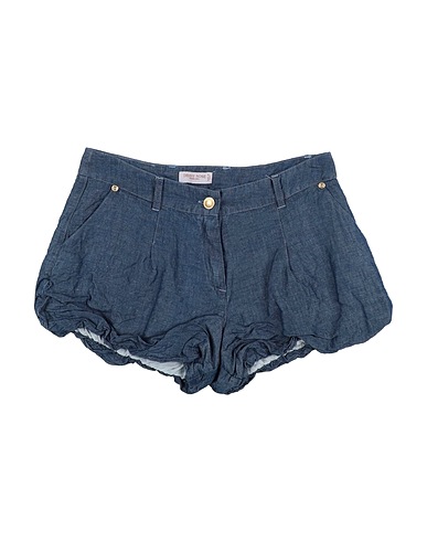 DENNY ROSE Shorts & Bermuda Slate blue 55% Cotton, 45% Linen