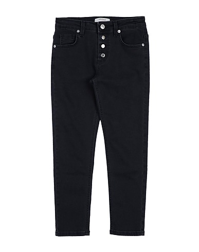 VICOLO Denim trousers Black 99% Cotton, 1% Elastane