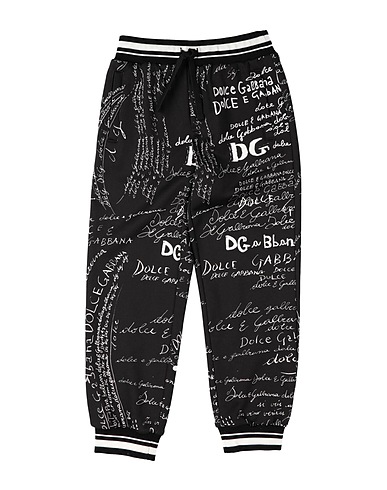 DOLCE&GABBANA スウェットパンツ ブラック コットン 100% / ポリエステル / レーヨン / ポリウレタン