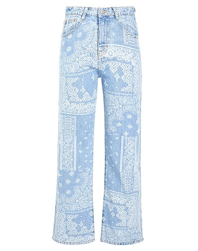 8 by YOOX Denim trousers Blue 100% Organic cotton