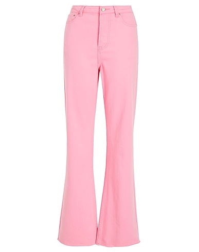 8 by YOOX Denim pants Pink 100% Organic cotton